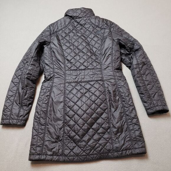 The North Face "Ruka" Long Jacket PrimaLoft size Medium - black quilted puffer - Picture 2 of 13